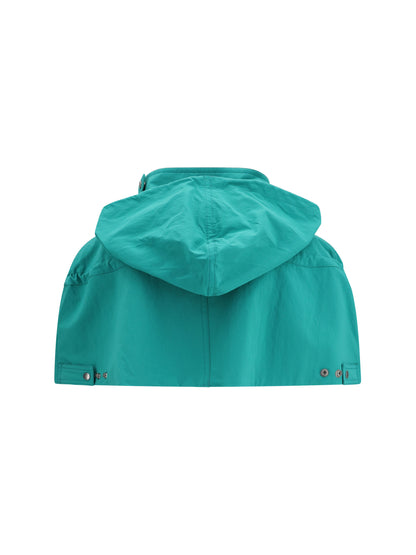 Prada Nylon Cape - Turchese