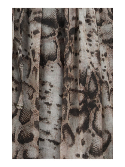 PINKO Short snake-print Dress