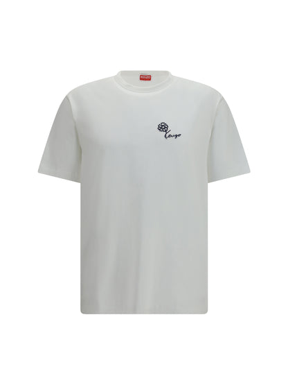 KENZO Kenzo Tulip embroidered cotton T-shirt