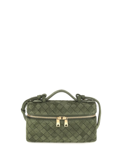 Bottega Veneta Bang Bang Shoulder Bag - Green Tweed-Gold