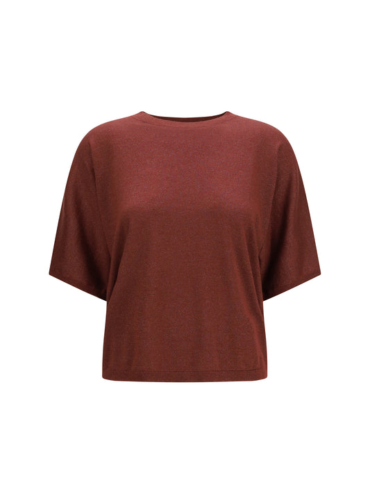 BRUNELLO CUCINELLI Short-sleeve cashmere and silk Sweater