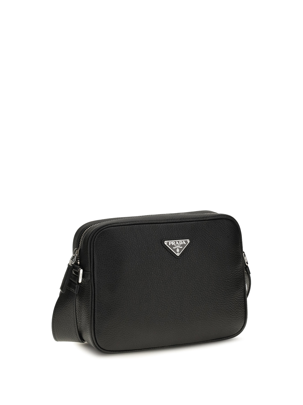 Prada Logo Shoulder Bag - Black