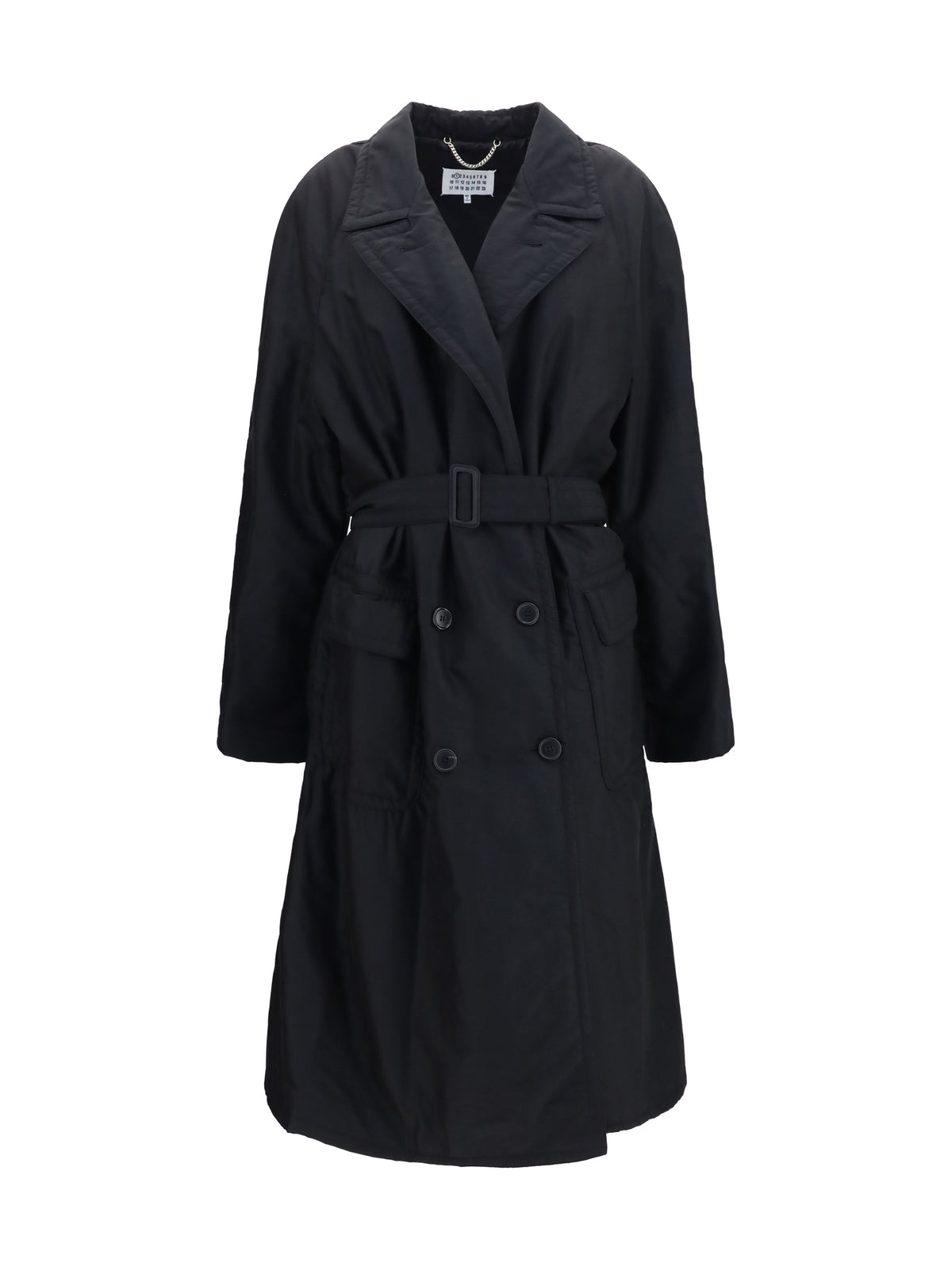 Maison Margiela Double-breasted belted Coat - Black