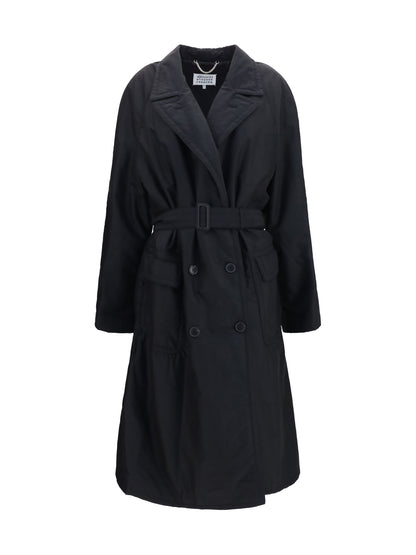 Maison Margiela Double-breasted belted Coat - Black