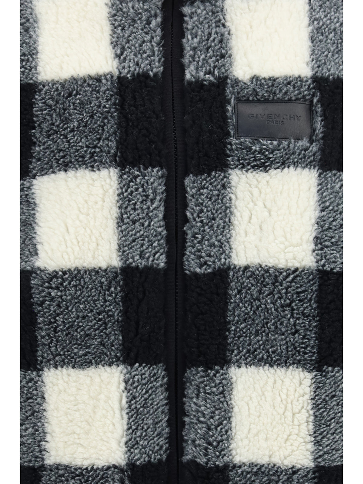 Givenchy Checked wool-blend Teddy Jacket - Black/White