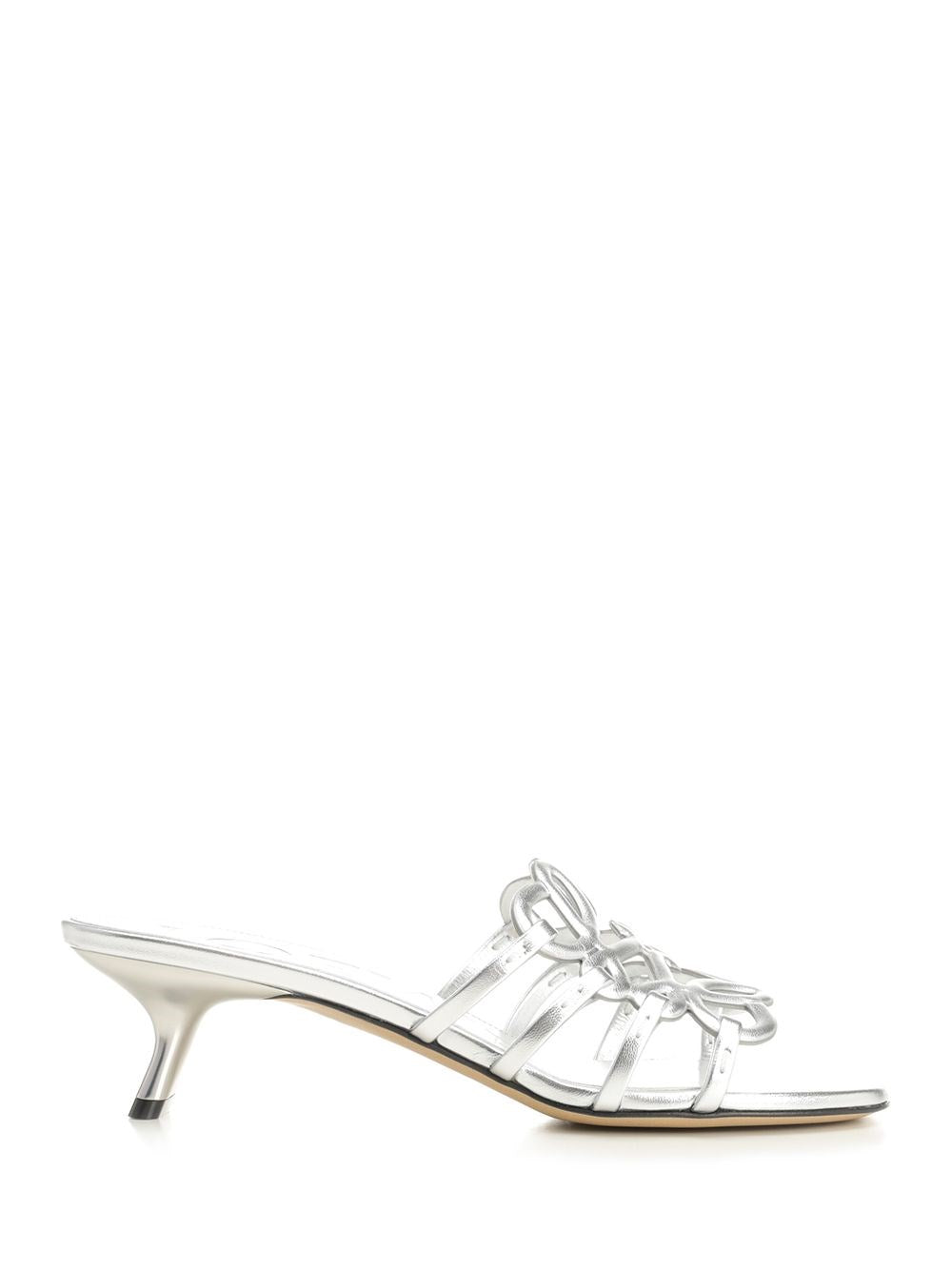 Loewe Paula's Ibiza Slide "Petal" - Silver