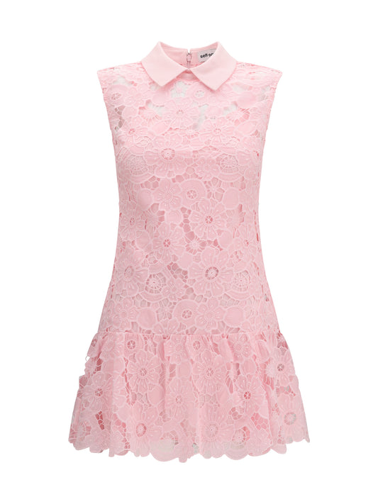 SELF-PORTRAIT Guipure mini Dress