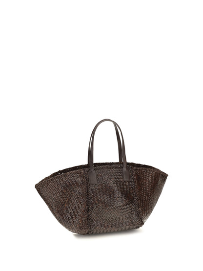 Dragon Diffusion Teresa handwoven Tote Bag - Dk Brown