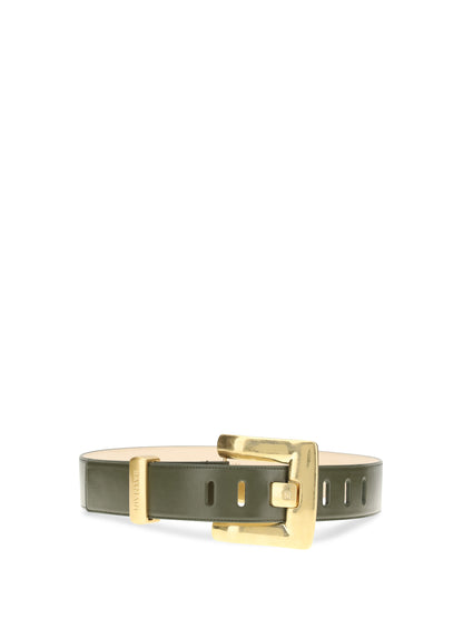BALMAIN Anthem Belt in calfskin leather