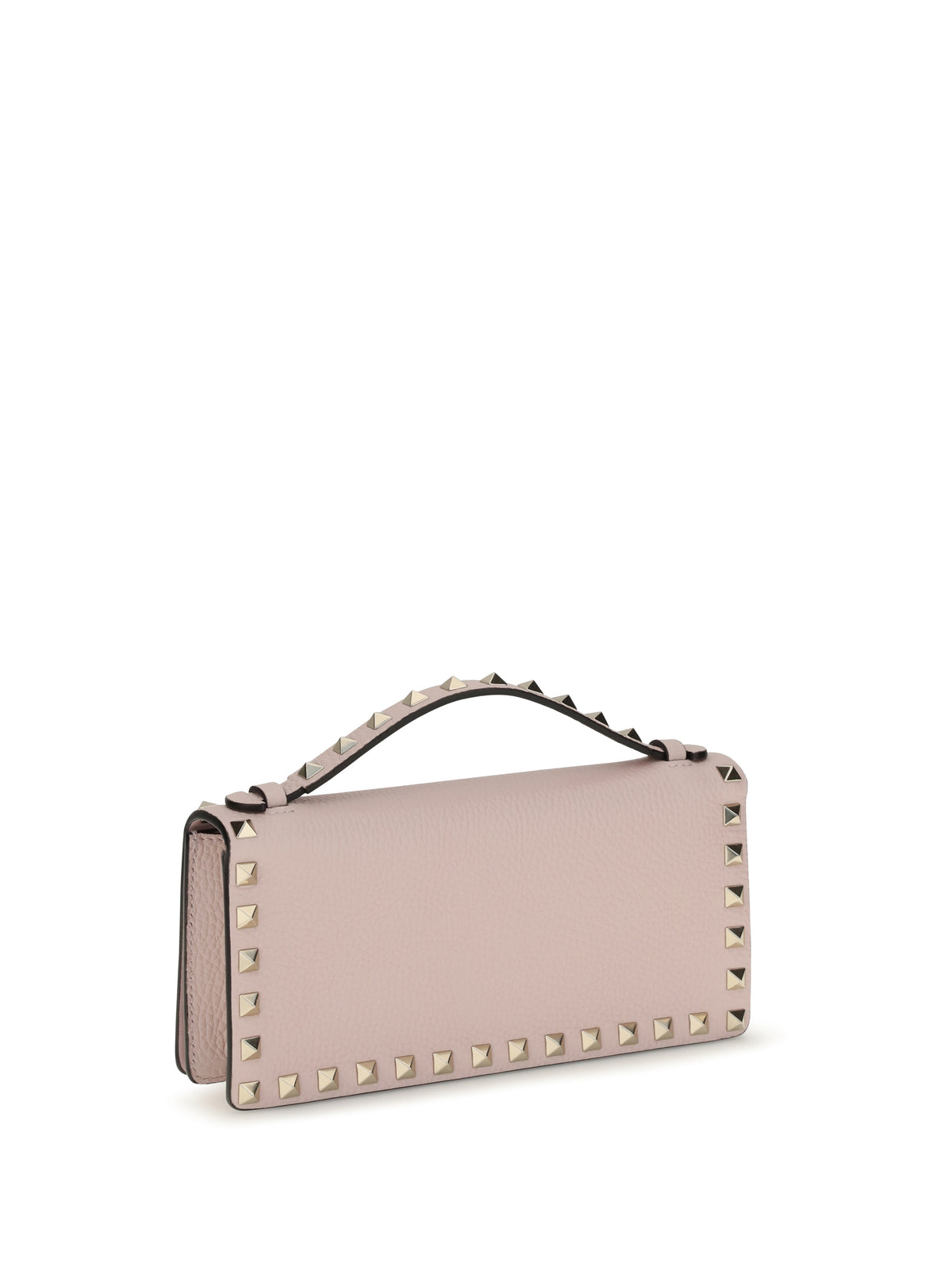 Valentino Garavani Rockstud chain Wallet - Rose Quartz