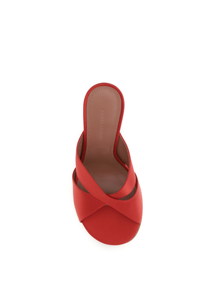 AMINA MUADDI Salma satin Sandals