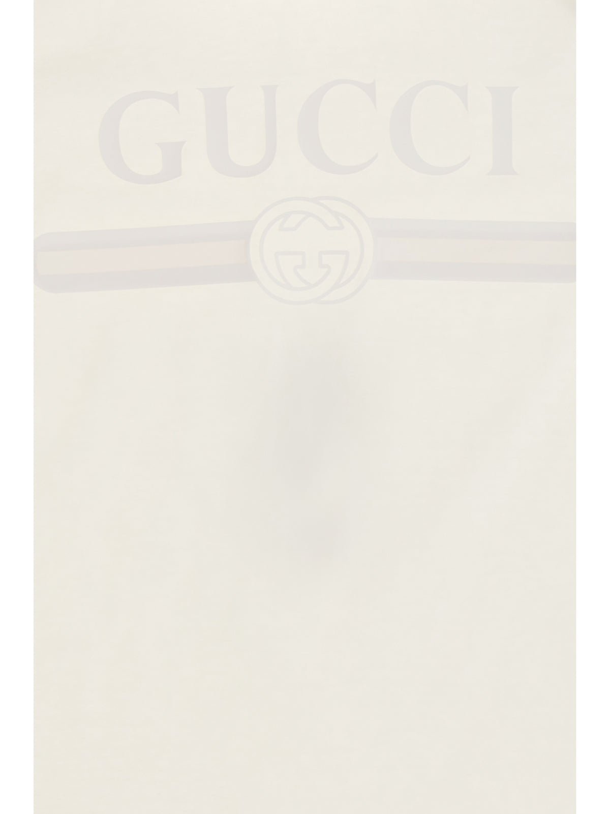 Gucci Logo T-shirt for Boy - Dusty White/Mc