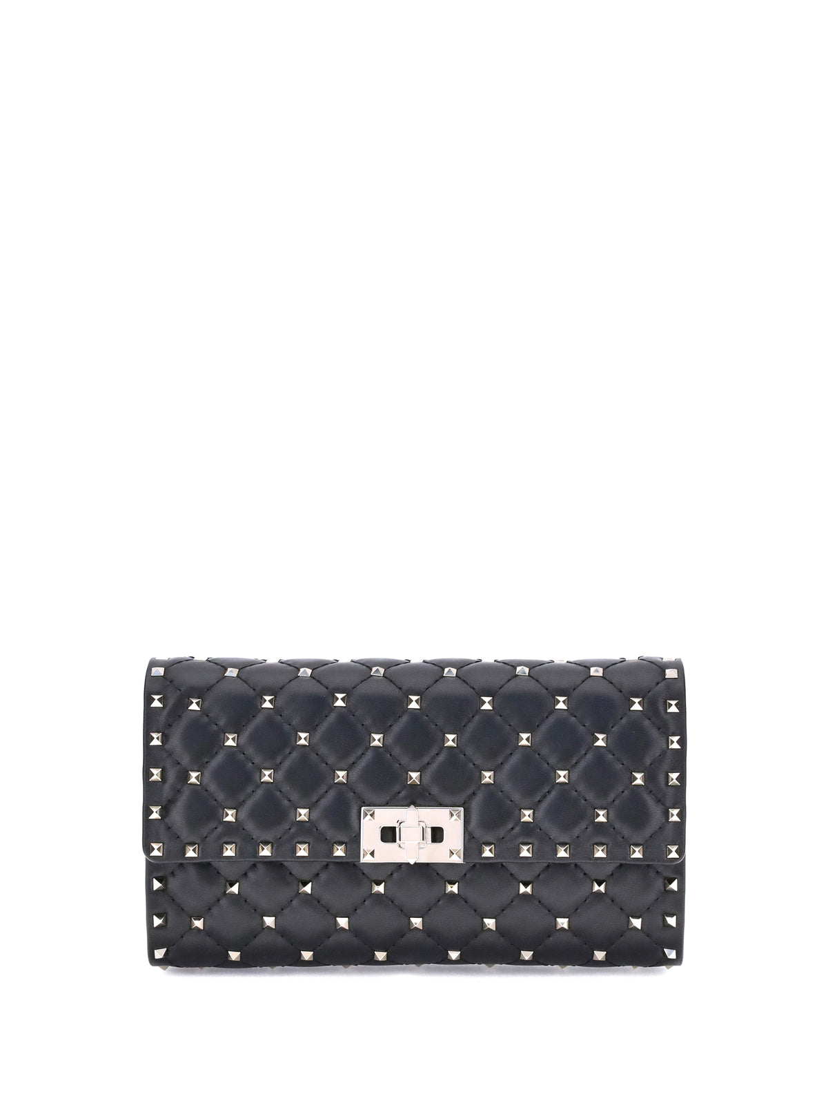 Valentino Garavani Rockstud Spike quilted Nappa Shoulder Bag - Black