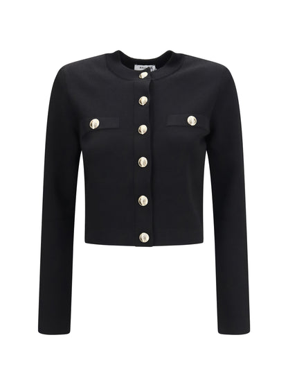 Balmain Round-neck viscose Cardigan - Noir