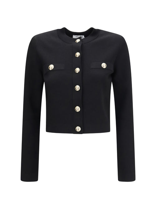 Balmain Round-neck viscose Cardigan - Noir