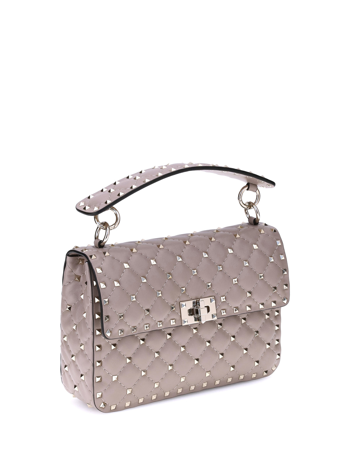 Valentino Garavani Rockstud Spike Handbag - Poudre