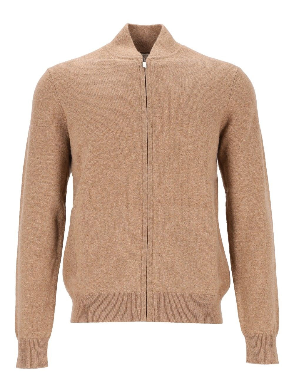 Bompard Cashmere Zip Cardigan - Brown