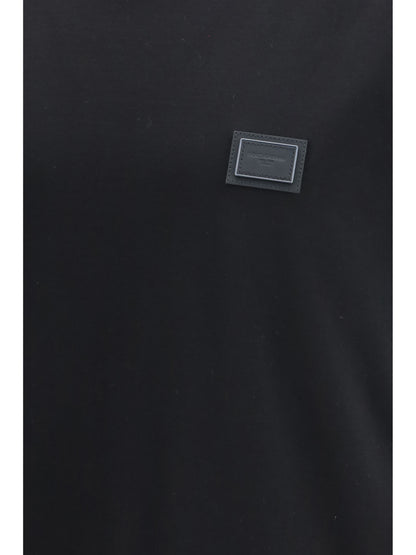 Dolce & Gabbana Cotton T-shirt with logo plaque - Black
