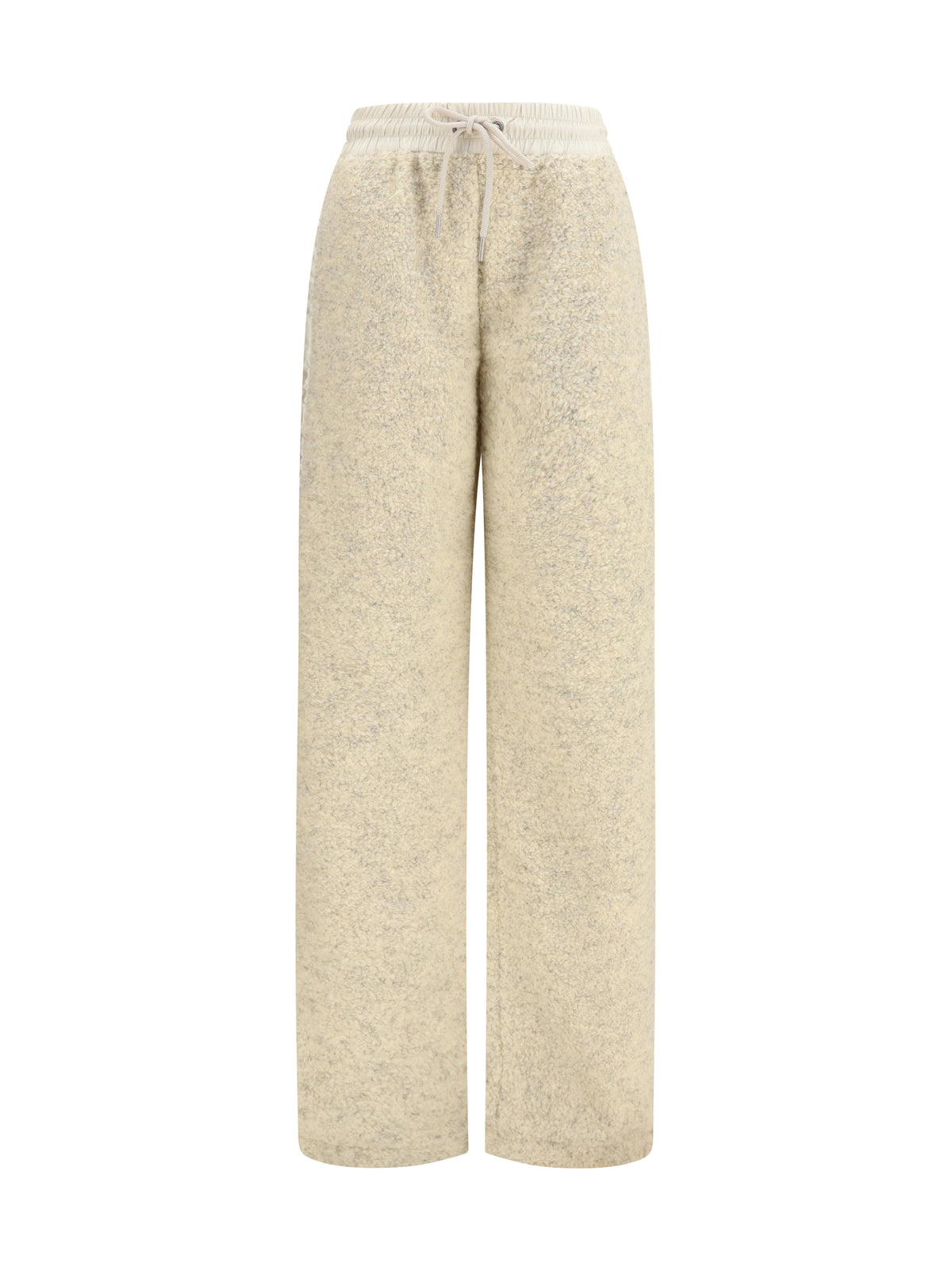 Moncler Teddy-effect fleece Sweatpants - Open White