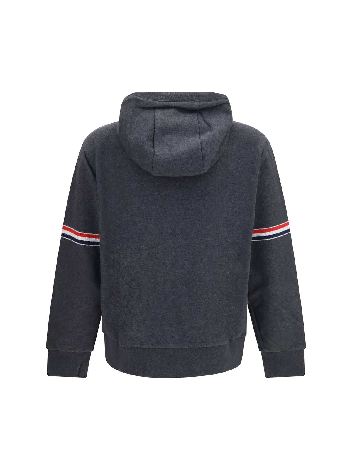 Thom Browne Classic Loopback 4-Bar zip-up Hoodie - Charcoal