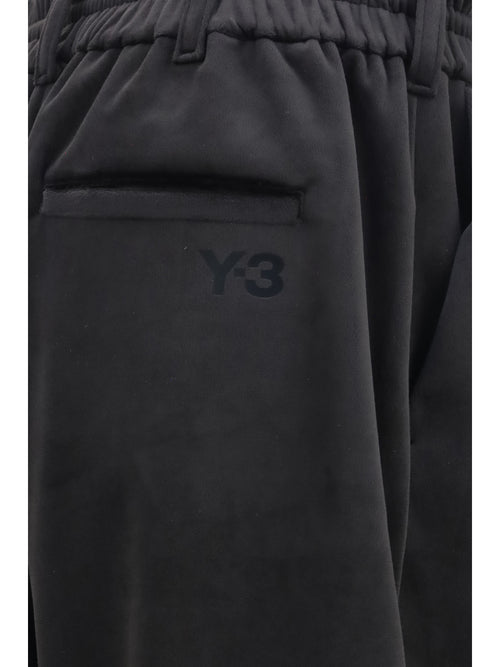 Y-3 Corduroy velvet sport Pants - Black