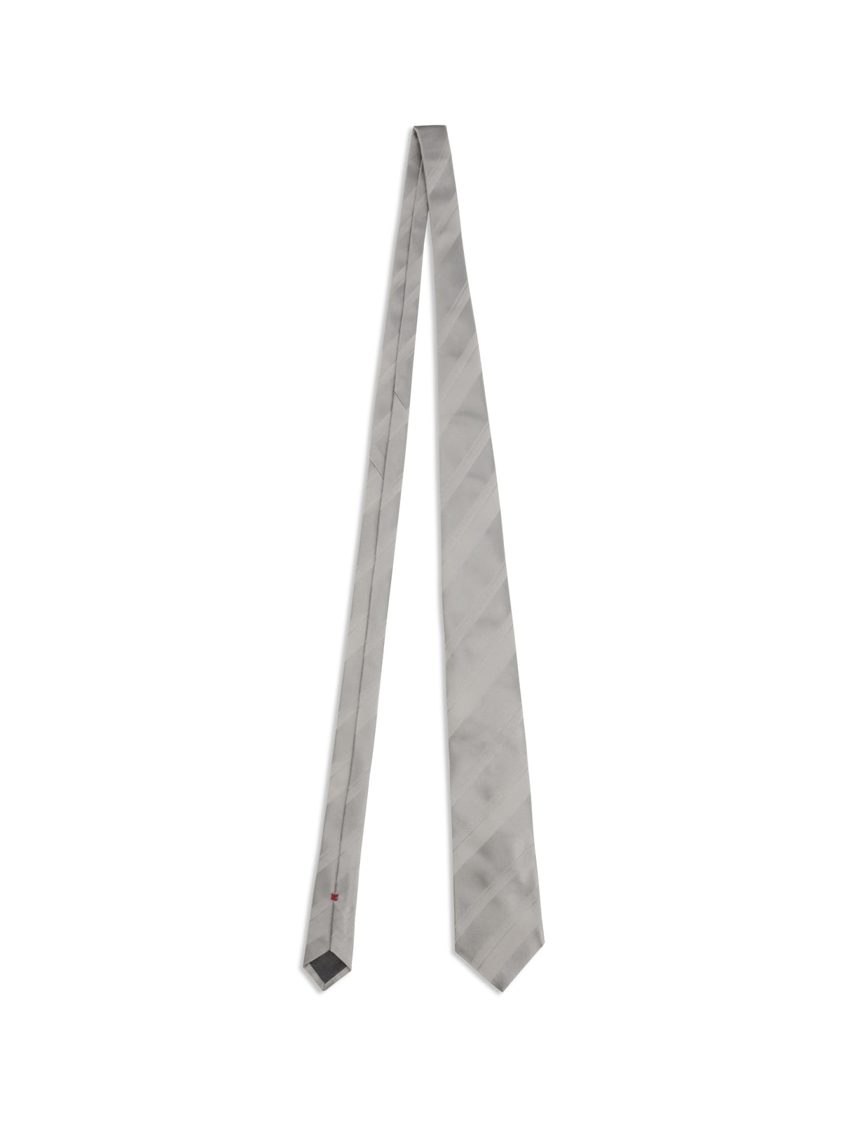 Brunello Cucinelli Striped silk Tie - Pearl