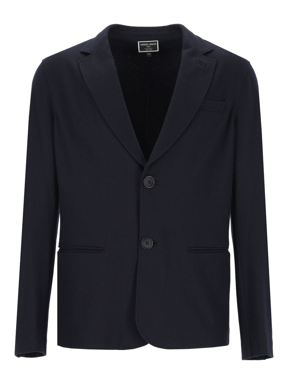 Giorgio Armani Single-Breasted Cashmere Blazer - Blue