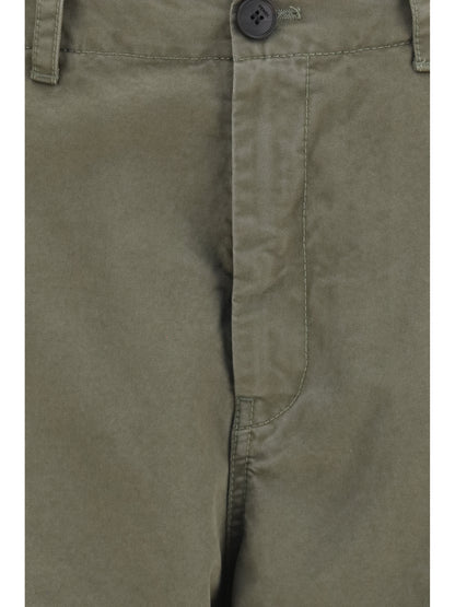 Fendi Cotton Cargo Pants - Green Military