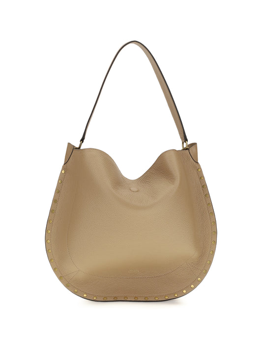 Isabel Marant Oskan Hobo Shoulder Bag - Cappuccino