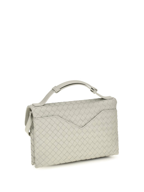 Bottega Veneta Knot Lock Shoulder Bag - Silica Grey-Mb