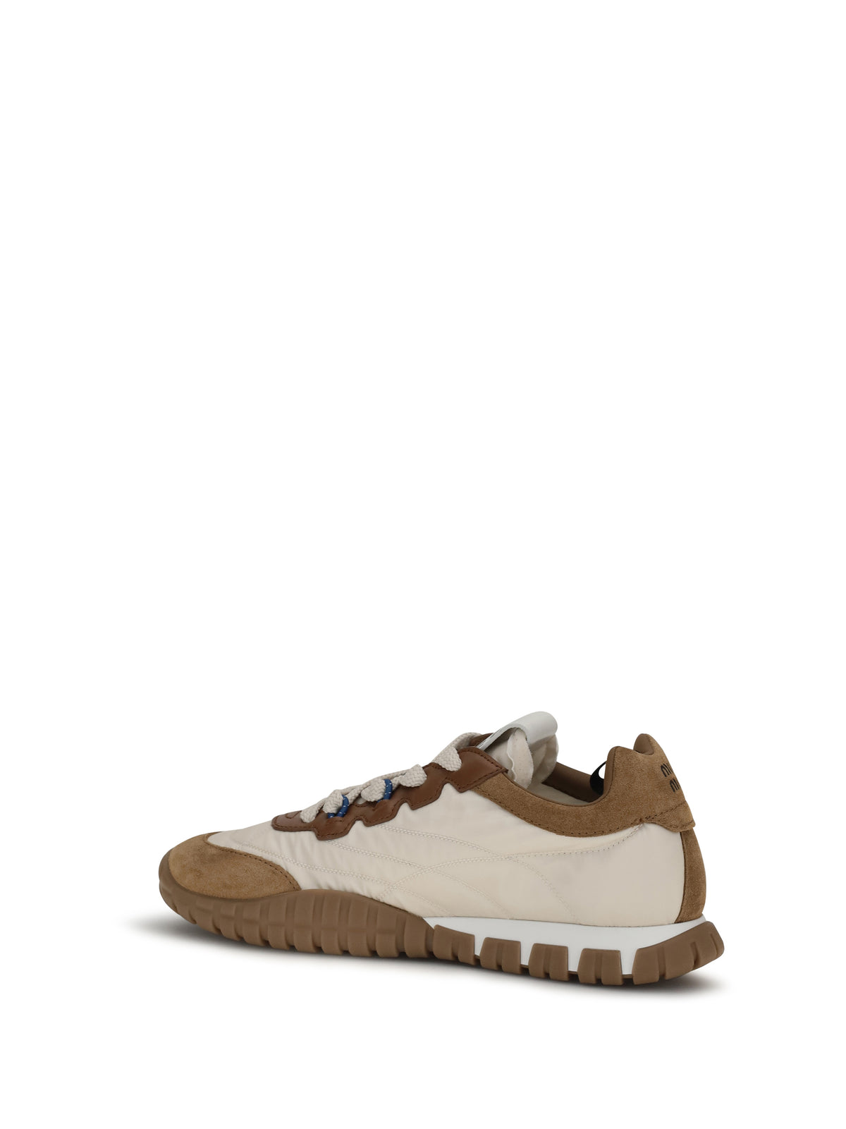 Miu Miu Fabric and suede Sneakers - Avorio+Caramel