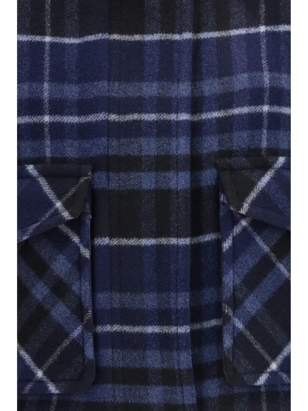 Pinko Campanula check double-cloth Caban - Mult.Nero/Blue