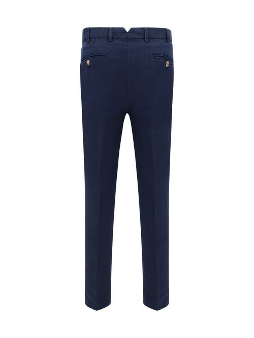 Brunello Cucinelli Dyed cotton Pants - Navy