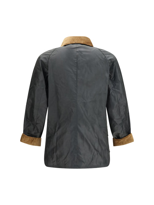 Barbour Festive Ashby waxed Jacket - Sage/Evergreen