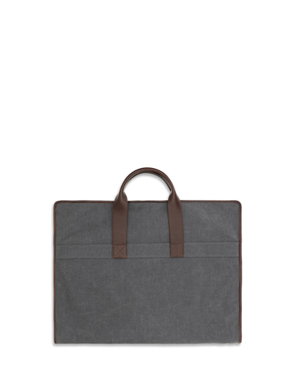 BRUNELLO CUCINELLI Garment Bag in techno fabric and leather