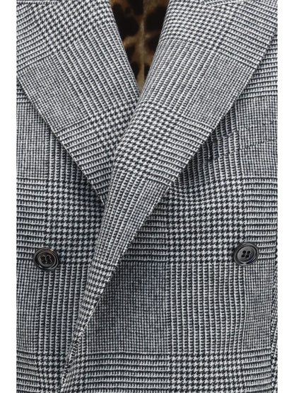 Dolce & Gabbana Prince of wales double breasted Vest - Checkered-Check-Tartan