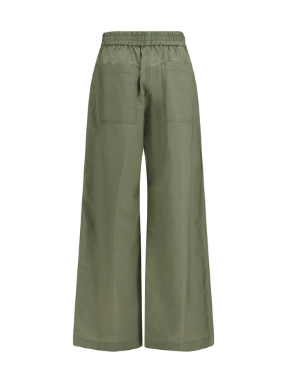 Brunello Cucinelli Pants with elasticated waist - Eucalipto