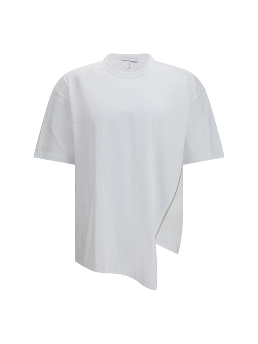COMME DES GARÇONS SHIRT Cotton T-shirt with side zipper