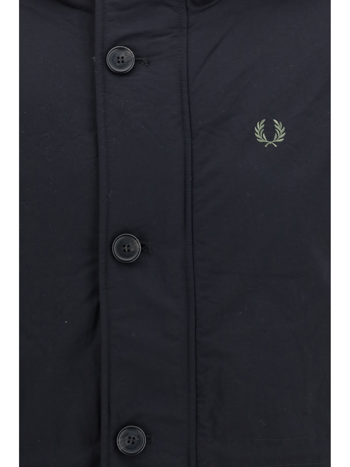 Fred Perry Recycled Taslan padded Parka - Black