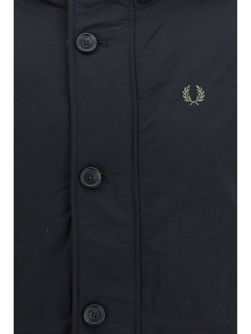 Fred Perry Recycled Taslan padded Parka - Black