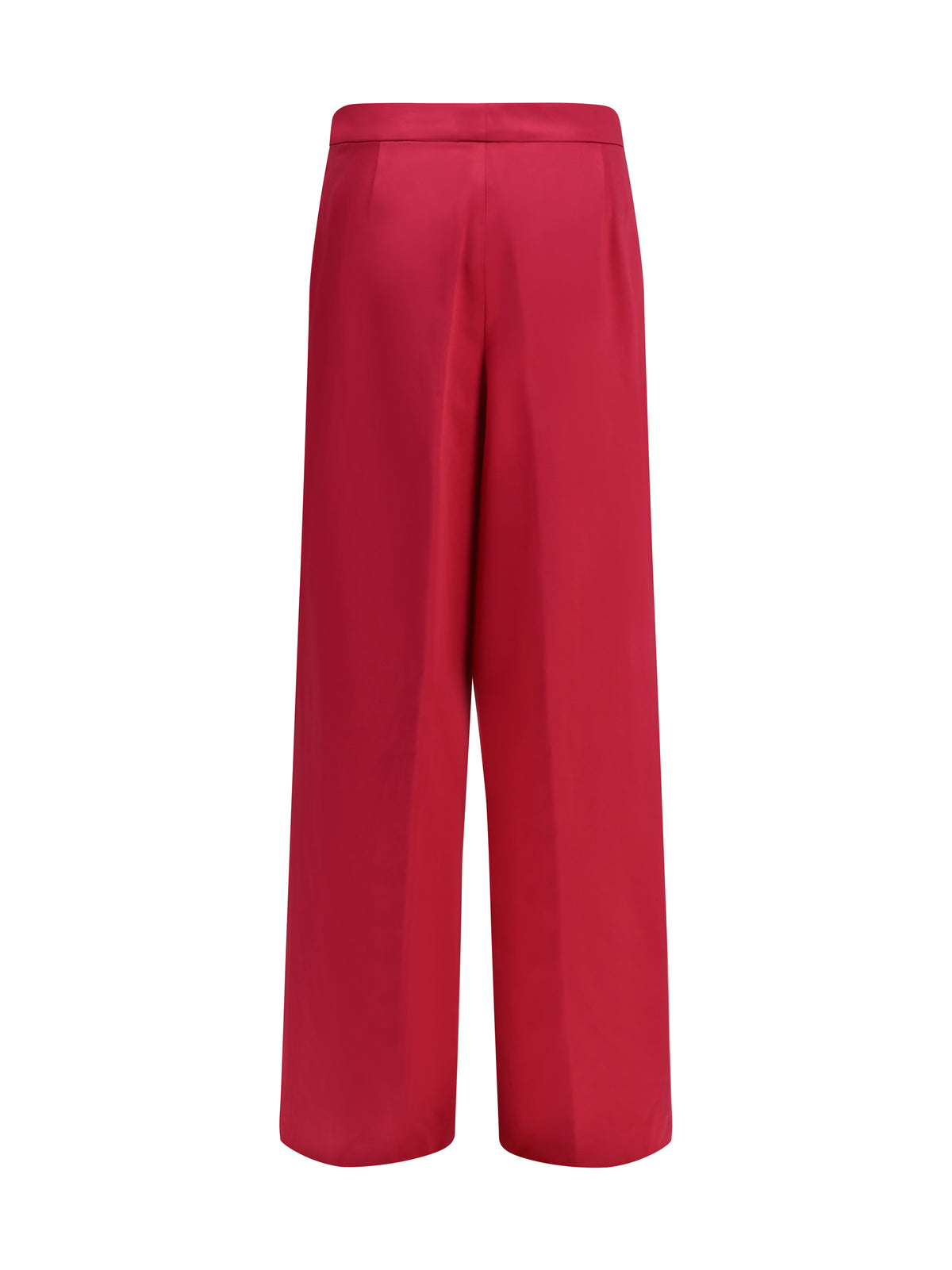 Dries Van Noten Wide pleated Pants in washed cotton and acetate - Fuchsia