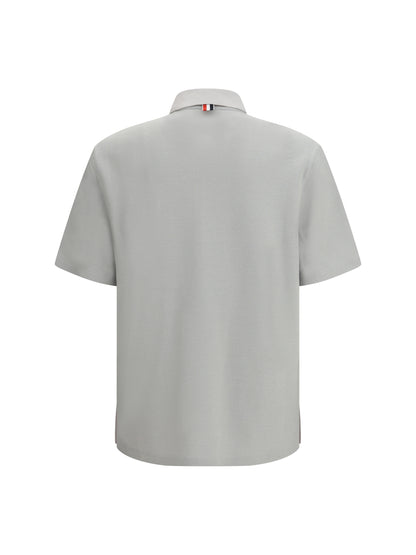 THOM BROWNE Short-sleeve Polo with chest pocket