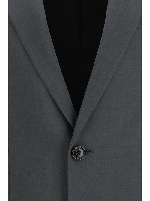Valentino Single-breasted wool and mohair Jacket - 642 Raven