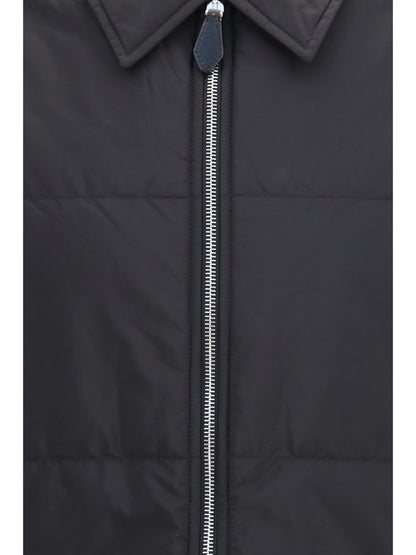 Prada Knit Jacket with padded front - Black