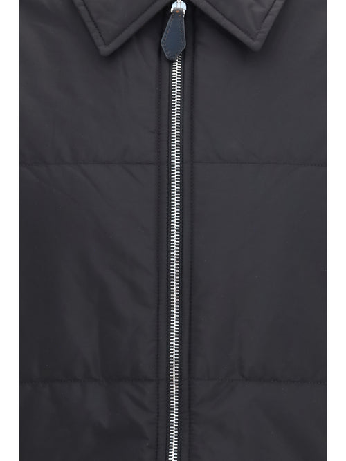 Prada Knit Jacket with padded front - Black