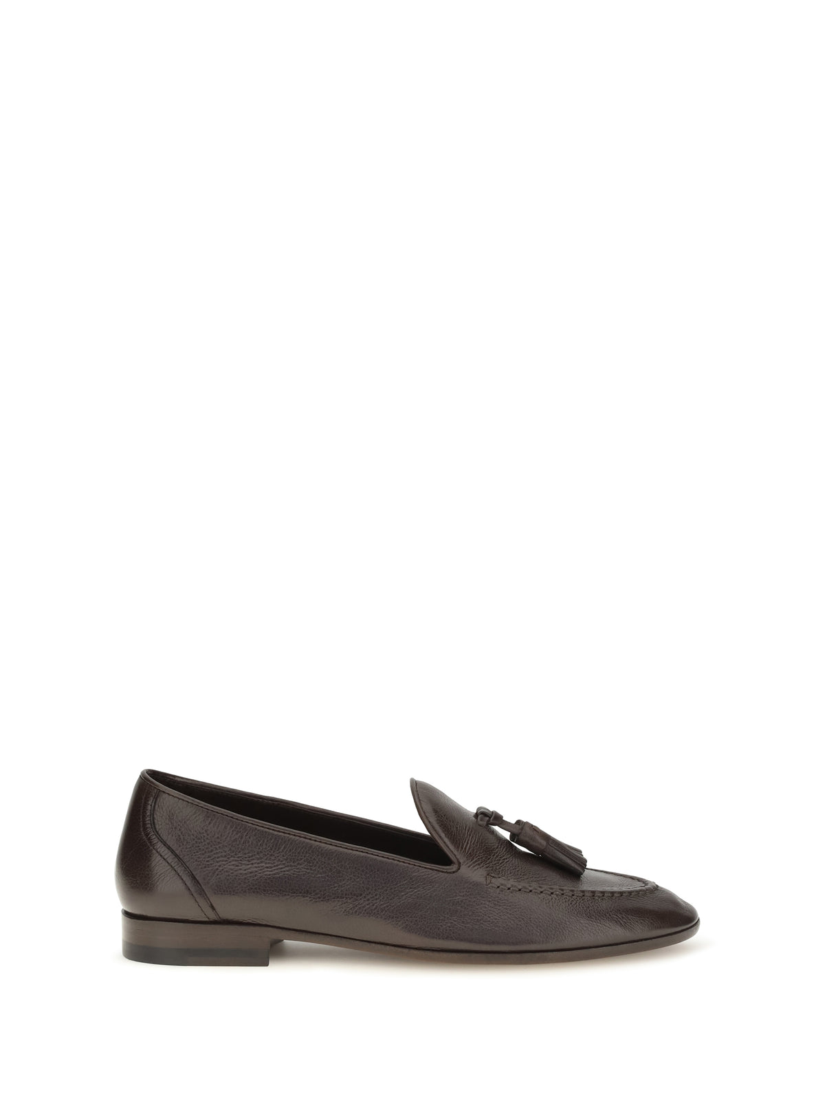 The Row Caden leather Loafers - Deep Brown