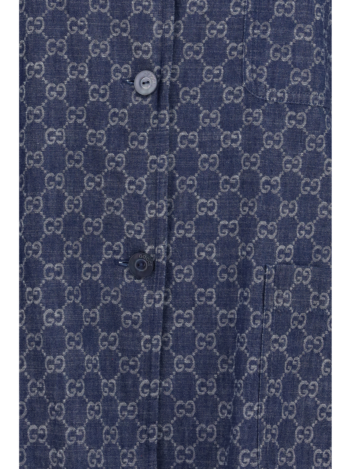 Gucci GG jacquard cotton Jacket - Blue