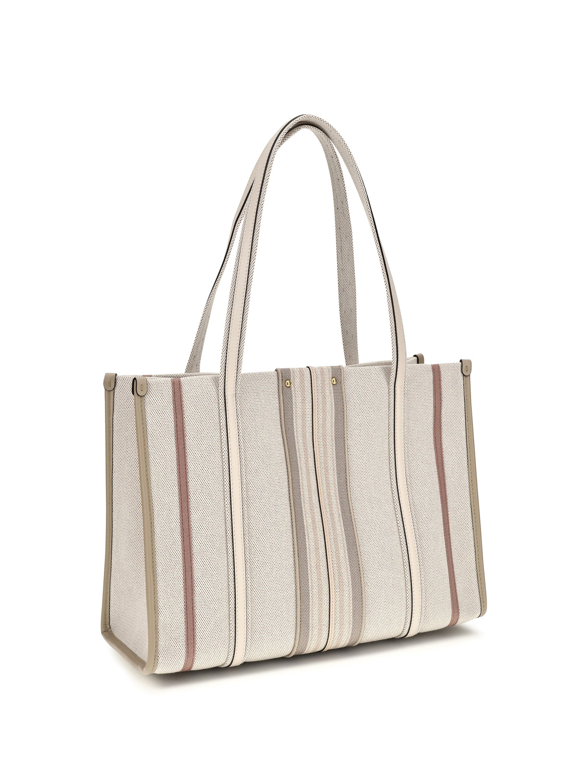 Chloé Woody Loop canvas Tote Bag - Nude