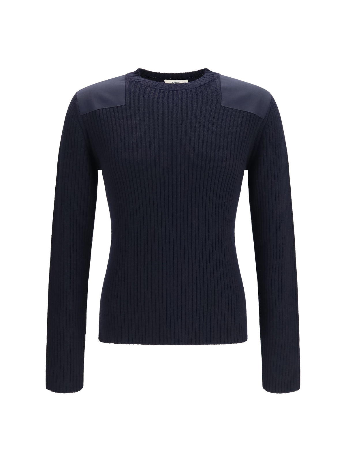 Fendi Ribbed wool Sweater - Blue Navy