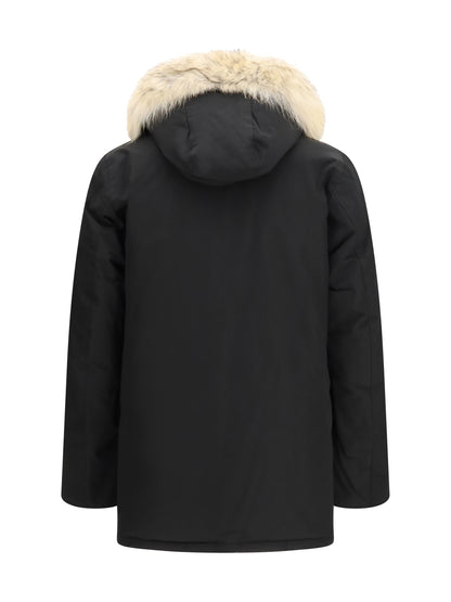 Woolrich Arctic Ramar Cloth Parka with removable fur - Black